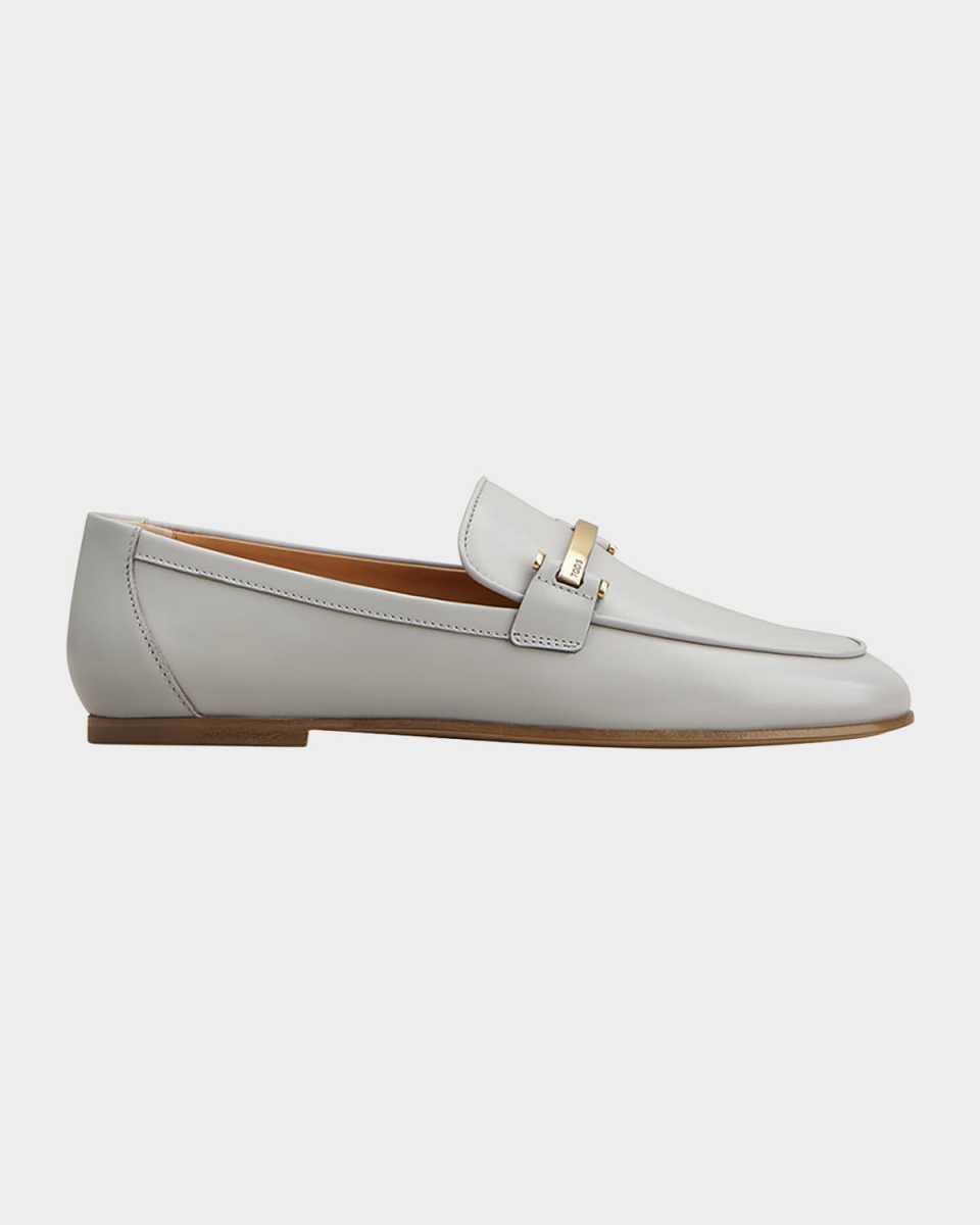 Suede Bar Detail Loafers